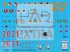 E721021 MiG-21 / MiG-23  Hungarian Air Force individual signs decal sheet 1:72