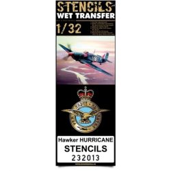 Hawker Hurricane stencils - 1/32