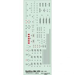 Spitfire Mk.VIII Stencils - 1/48