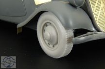 Citroen 11CV wheels - 1/35 - Tamiya