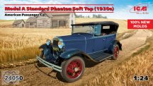   Model A Standard Phaeton Soft Top (1930s), American Passenger Car (100% new molds) - 1/24