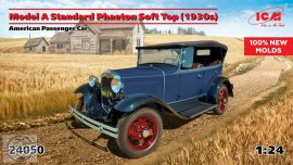 Model A Standard Phaeton Soft Top (1930s), American Passenger Car (100% new molds) - 1/24