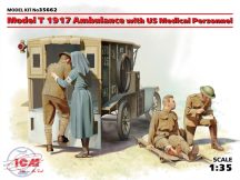Model T 1917 Ambulance with US Medical Personnel - 1/35