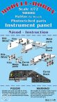   H.P. Halifax Photoetched parts instrument panel for Revell - 1/72