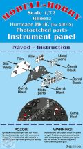   Hawker Hurricane Mk.IIC Photoetched parts instrument panel for Airfix - 1/72