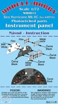   Hawker Sea Hurricane Mk.IIC Photoetched parts instrument panel for Airfix - 1/72