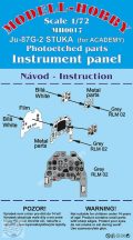   Junkers Ju 87G Stuka Photoetched parts instrument panel for Academy/Special Hobby - 1/72
