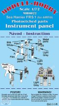   Sea Harrier FRS-1 Photoetched parts instrument panel for Airfix - 1/72