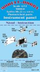   Supermarine Spitfire Mk.22 Photoetched parts instrument panel for Airfix - 1/72