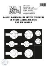 Boeing B-17F Flying Fortress US Stars airbrush mask - 1/48