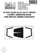   SAAB JA/AJ-37 Viggen Canopy airbrush mask for Special Hobby/Tarangus - 1/72