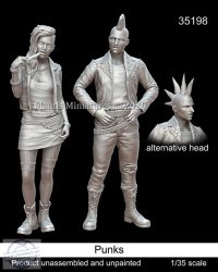 Punks - 1/35 - 2 féle férfi fejjel