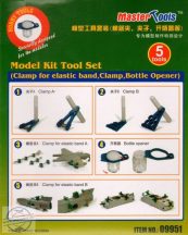   Model Kit Tool Set (Clamp for elastic band, Clamp, Bottle Opener)