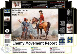 1:35 Enemy Movement Report. Indian Wars Series, XVIII century. Kit No. 3
