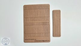 Wood fence, ver.A - 1/35 - 1 lap fa kerítés