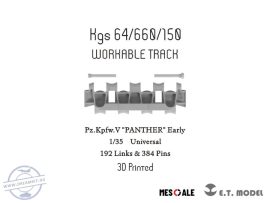 WWII German Pz.Kpfw.V "PANTHER" Early Workable Track(3D Printed) - 1/35 - Általános (Lánctalp)