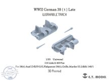   WWII German 38(t）Late Workable Track (3D Printed) - 1/35 (Lánctalp)