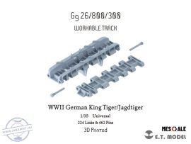 WWII German King Tiger/Jagdtiger Workable Track(3D Printed) - 1/35 - Általános (Lánctalp)