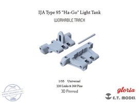 IJA Type 95 “Ha-Go”Light Tank Workable Track (3D Printed) - 1/35 - Dragon