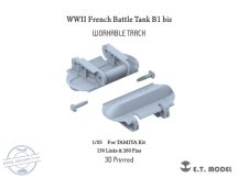   WWII French Battle Tank B1 bis Workable Track(3D Printed) - 1/35 - Tamiya