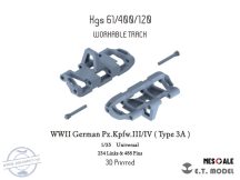   WWII German Pz.Kpfw.III/IV（Type 3A）Workable Track(3D Printed) - 1/35 (Lánctalp)