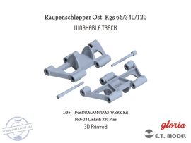 Raupenschlepper Ost  Kgs 66/340/120 Workable Track - 1/35 - Dragon/Das Werk (Lánctalp)