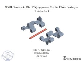 WWII German Sd.Kfz. 135 Jagdpanzer Marder I (Lorraine)Tank Destroyer Workable Track - 1/35 - Tamiya (Lánctalp)