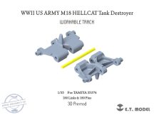   WWII US ARMY M18 HELLCAT Tank Destroyer Workable Track(3D Printed) - 1/35 - Tamiya