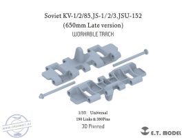 Soviet KV-1/2/85,JS-1/2/3,ISU-152（650mm Late version) Workable Track - 1/35 - Általános (Lánctalp)