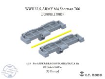   WWII U.S.ARMY M4 Sherman T66 Workable Track - 1/35 - Asuka, Dragon, Tamiya, Tasca (Lánctalp)