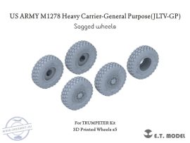 US ARMY M1278 Heavy Carrier-General Purpose(JLTV-GP) Sagged wheels - 1/35 - Trumpeter (Kerék)