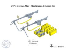   WWII German Mg34 Machinegun & Ammo Box(3D Printed) - 1/35 - 2 db.
