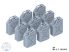 WWII German 20L JERRY CANS SET(3D Printed) - 1/35 - 10 db kanna