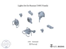   Lights Set for Russian T-80U Family - 1/35 - Átlátszó foncsorokkal