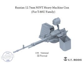 Russian 12.7mm NSVT Heavy Machine Gun(For T-80U Family) - 1/35