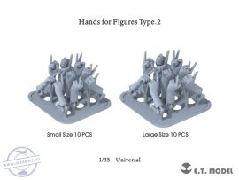 Hands for Figures Type.2 - 1/35 - 20 db - Kezek