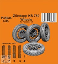 Zündapp KS 750 Wheels - 1/35 - Academy