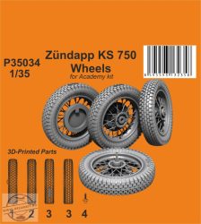 Zündapp KS 750 Wheels - 1/35 - Academy