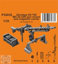   Zündapp KS 750 MG 34 with gun mount and magazine carrier - 1/35 - Academy