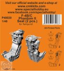 F-4B Phantom Seat (2 pcs.) - 1/48 - Tamiya elsősorban