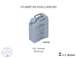 US ARMY 20L FUEL CANS SET(3D Printed) - 1/72 - 10 db kanna