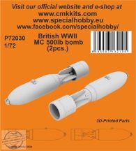 British WWII MC 500lb bomb Mk.IV (2pcs.) - 1/72