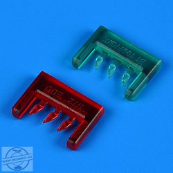 Bf 109F/G/K colored position lights - 1/72 - Eduard
