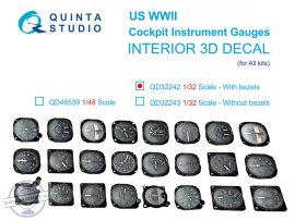 1/32 US WWII Cockpit instr.gauges w/ bezels 1/32 US WWII Cockpit instr.gauges w/ bezels