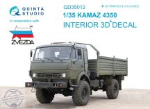 KAMAZ 4350 3D-Printed & colour Interior - 1/35 - Zvezda