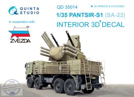 1/35 PANTSIR-S1 (SA-22) 3D-Printed Interior (ZVE) 1/35 PANTSIR-S1 (SA-22) 3D-Printed Interior (ZVE)