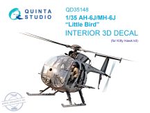 1/35 AH-6J/MH-6J 3D-Print.&col.interior (KITTYH)