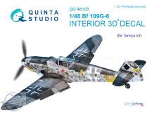 1/48 Bf 109G-6 3D-Print&colour Interior (TAM)