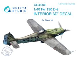 1/48 Fw 190 D-9 3D-Printed & colour Interior (EDU) 1/48 Fw 190 D-9 3D-Printed & colour Interior (EDU)