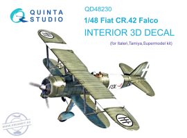 1/48 Fiat CR.42 3D-Printed & col.Interior (ITAL) 1/48 Fiat CR.42 3D-Printed & col.Interior (ITAL)